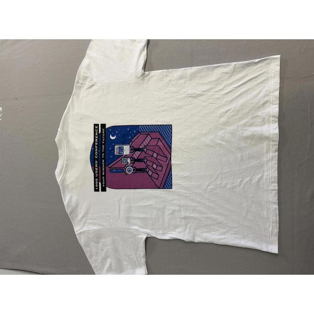 Vintage Computer Tech Tee 1995 Microbilt Fan App … - image 2